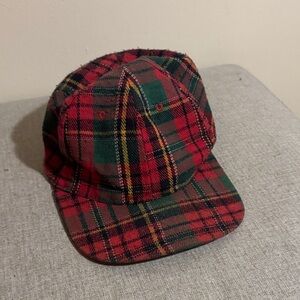 Red and Green Plaid Cap